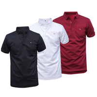 3 Pcs Premium Soft Material Cotton Tshirts - Black,White & Maroon