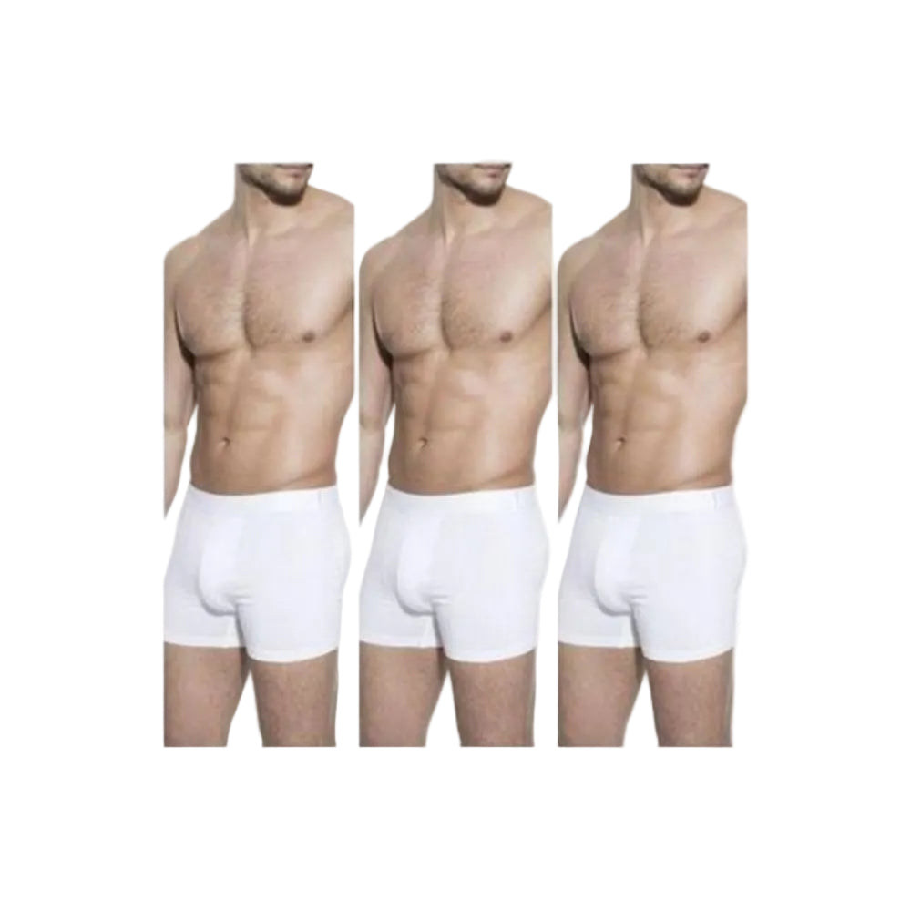 3 Pcs  of Durable And Quality Boxers-White