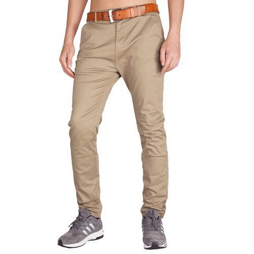 Men's khaki Steachable Trouser-Brown