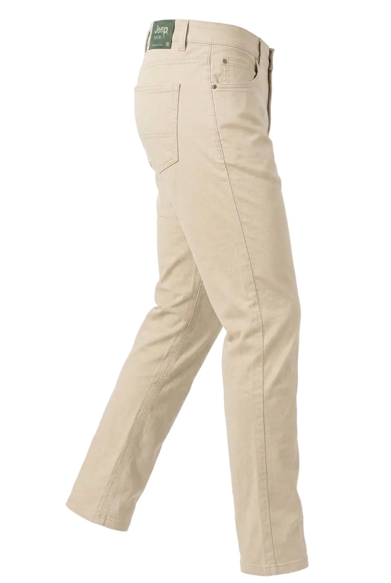 Durable And Quality Jeep Trouser-Cream
