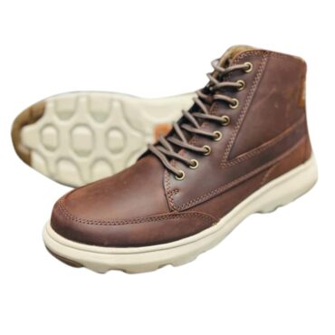 Premium Leather Boot-Brown