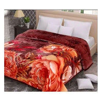 Double Layer Woolen Multi Colour Blanket