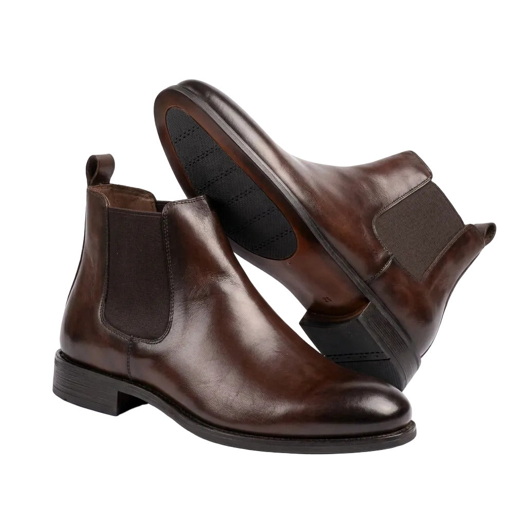 Superior Quality Leather Boot-Coffee Brown