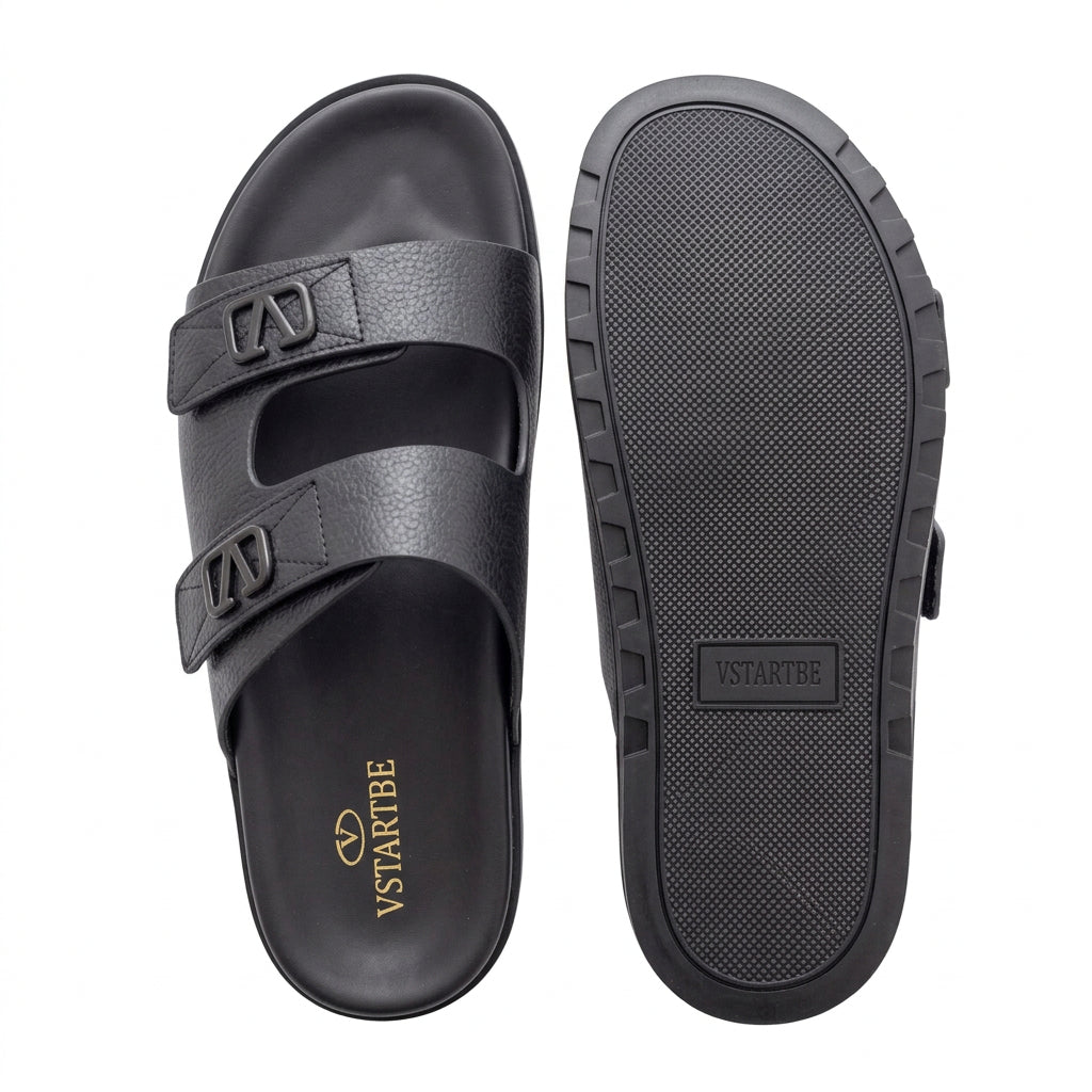 Quality Strap Sandal - Black