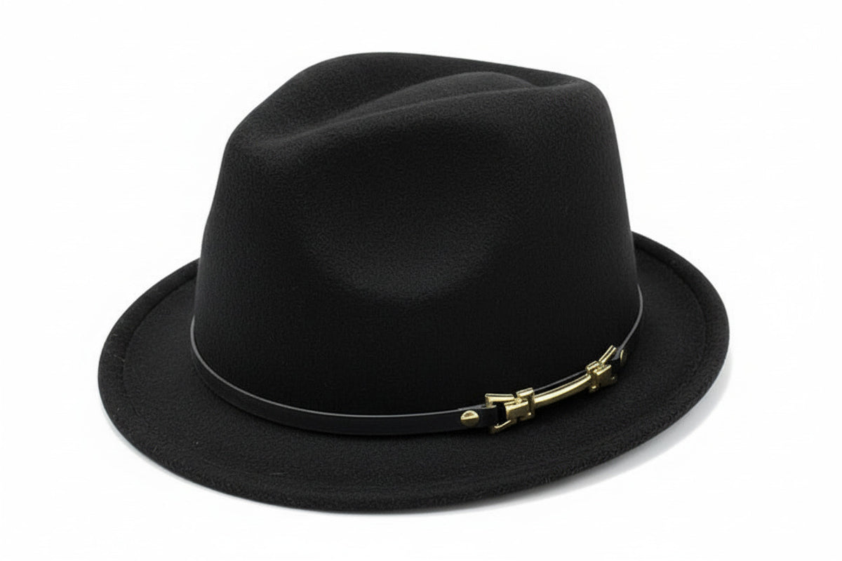 Classic & Stylish Fedora  Hat - Black