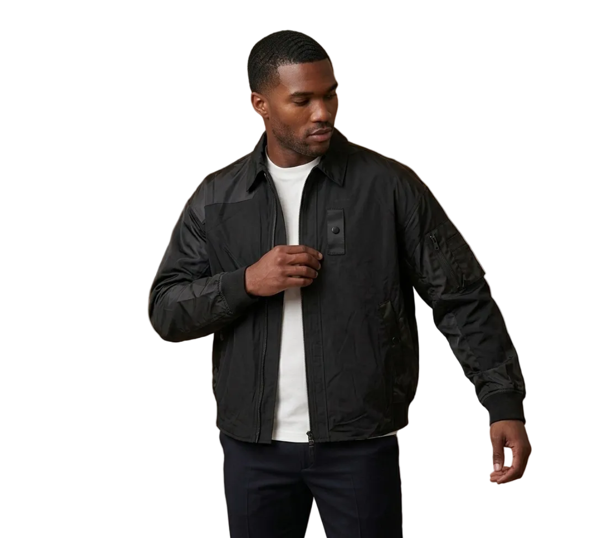 Stylish Top Shirt For Men - Black