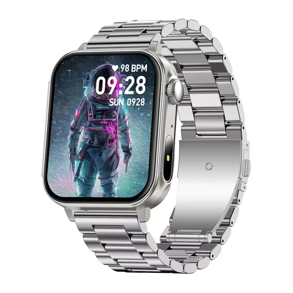 Double Strap Colmi Smart Watch - Silver