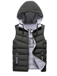 Armless Unisex Jacket-Army Green