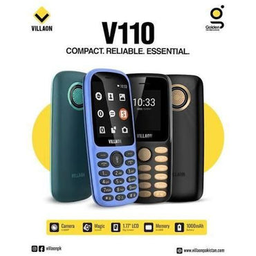 VILLAON V110, 1.77", 1000mAh (Dual SIM With Facebook) - Black