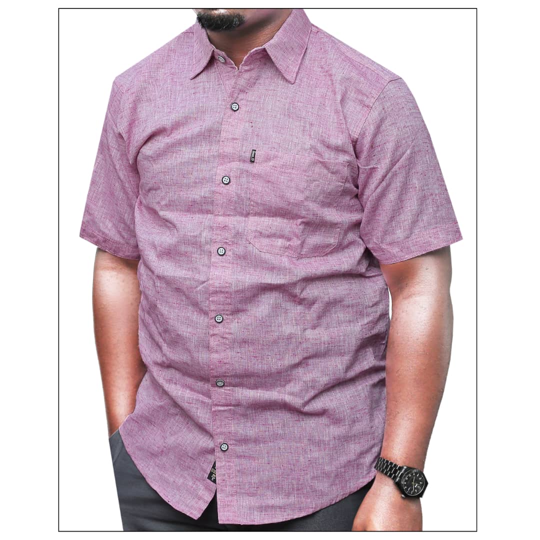Men's Short Sleeved Cotton Shirt