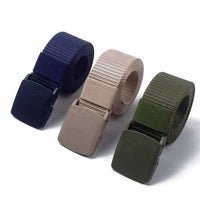 Pack of 3 Tactical Belts-Navy, Khaki & Green