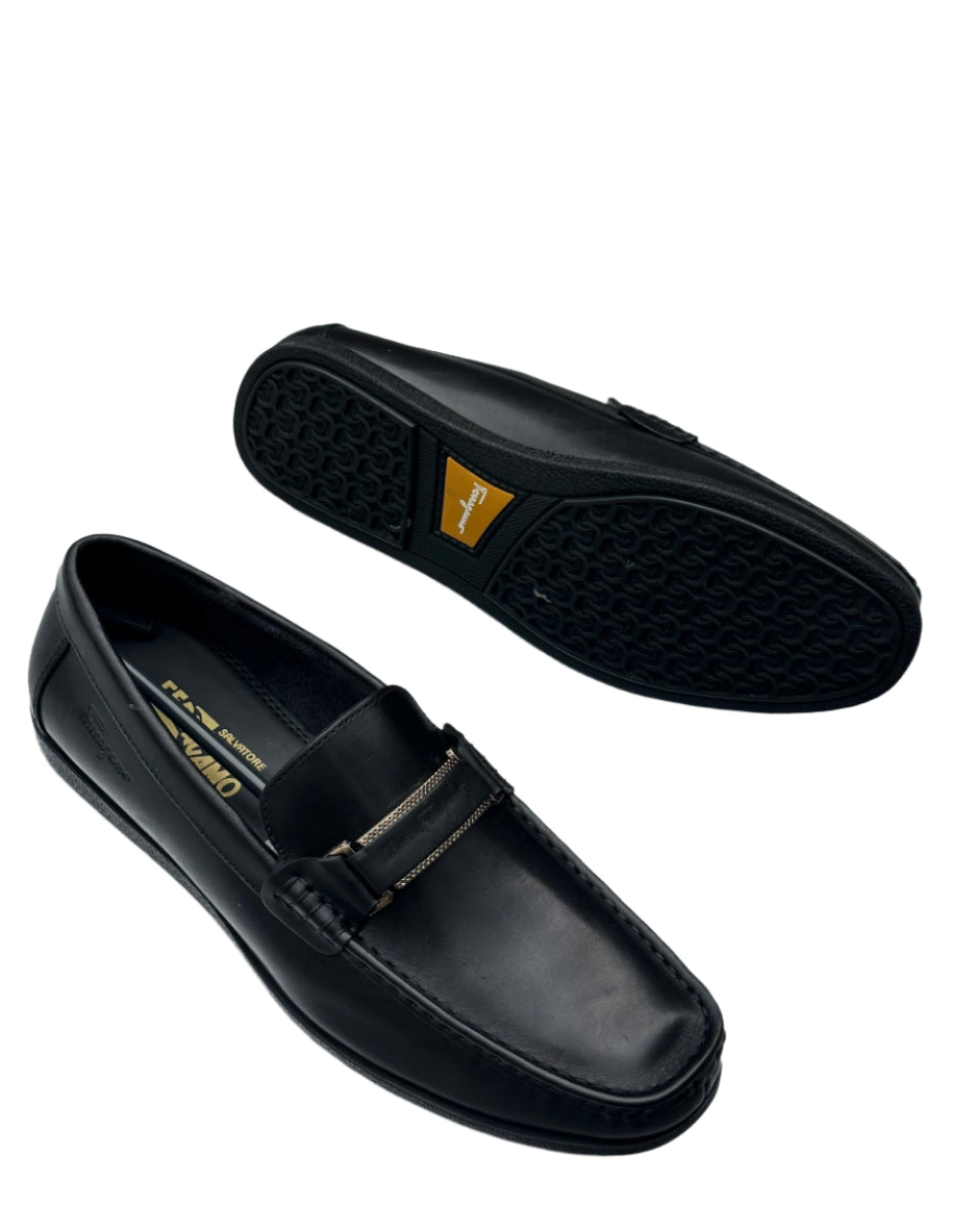 Modern Classic Leather Shoes-Black