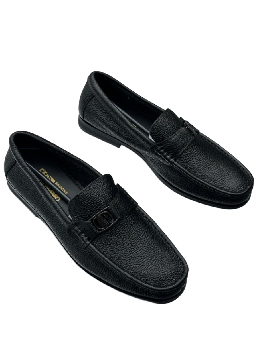Modern Designer Leather Shoes For Men-Black