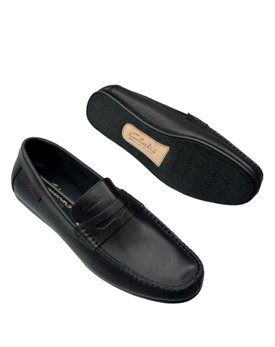 Classic Designer Leather Moccasin-Black