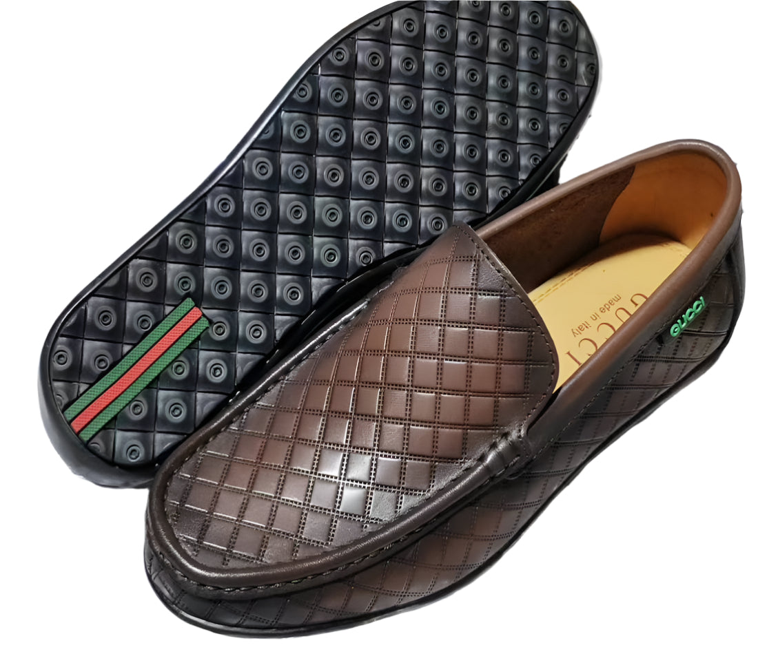 Men's Classic Designer Shoes-Coffee Brown