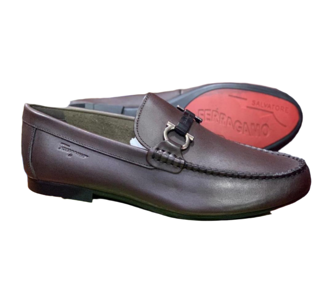 Modern Designer Classic Shoes For Men-Brown