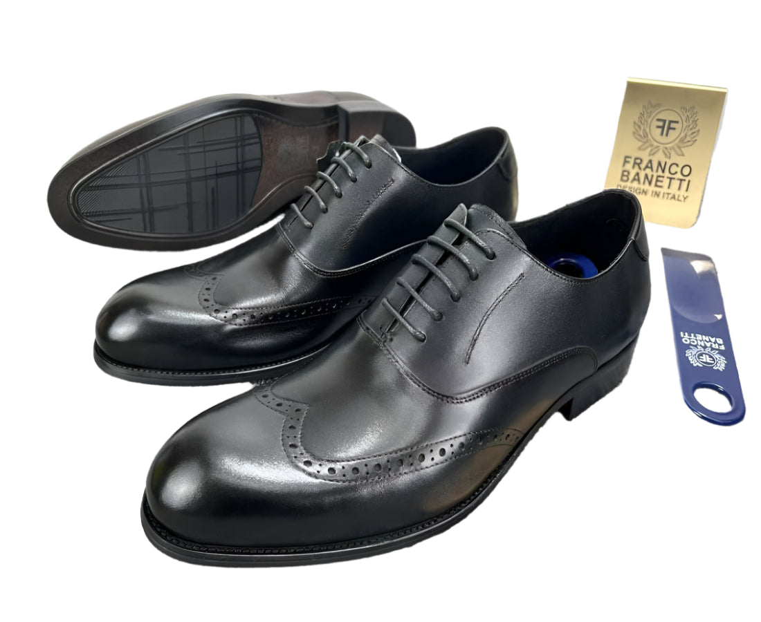 Gentle Leather Shoes For Men-Black