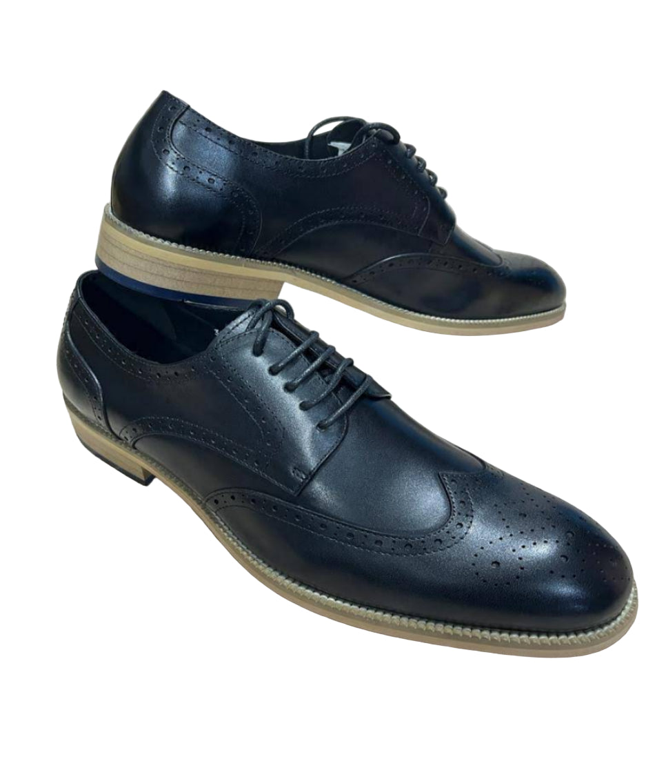 Genuine Leather Gentle Shoes-Black