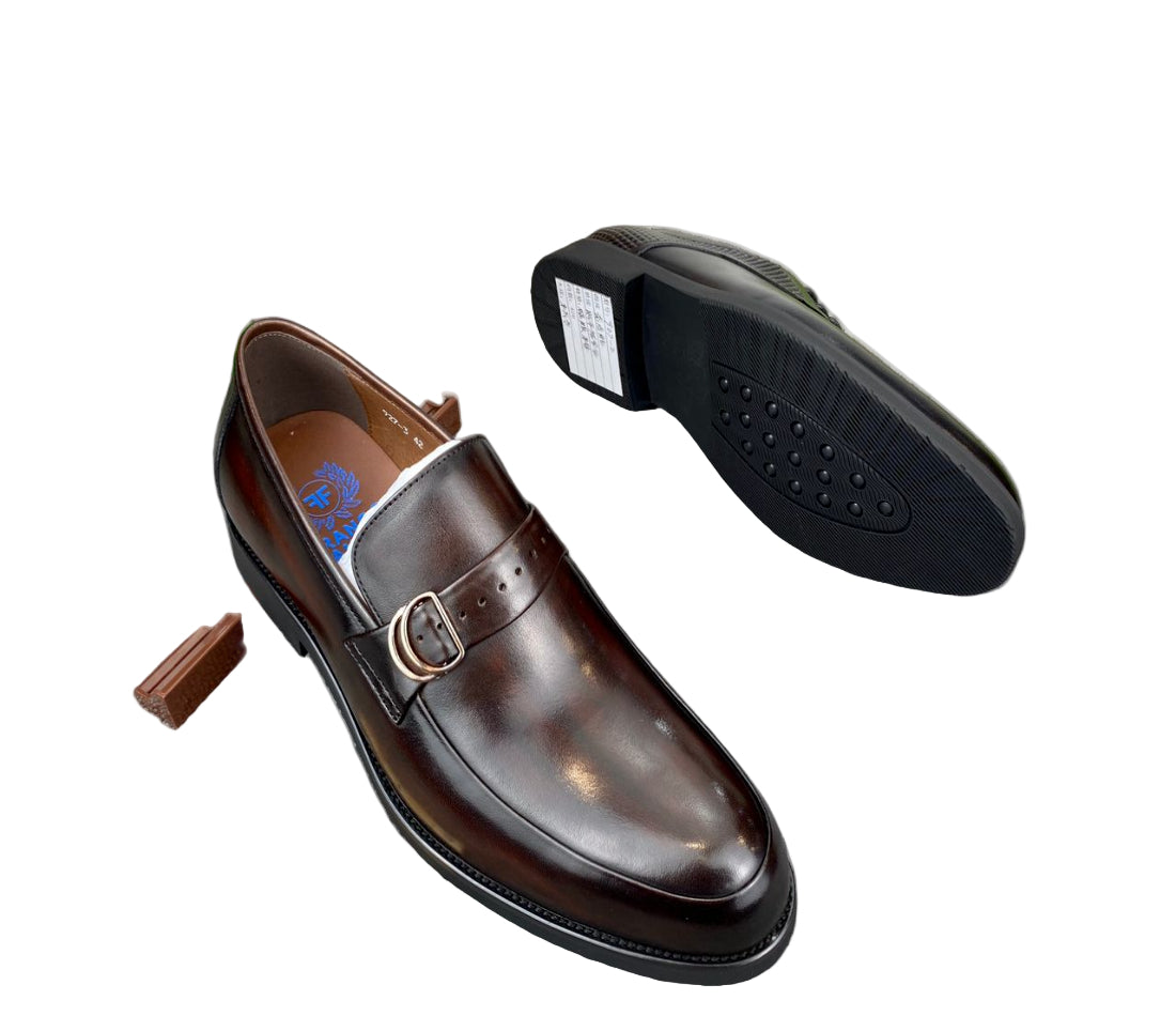 Gentle Leather Shoes For Men-Coffee Brown