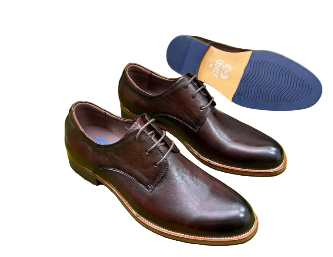 Gentle Leather Shoes For Men-Brown