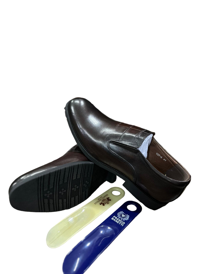 Gentle Leather Shoes For Men-Coffee Brown