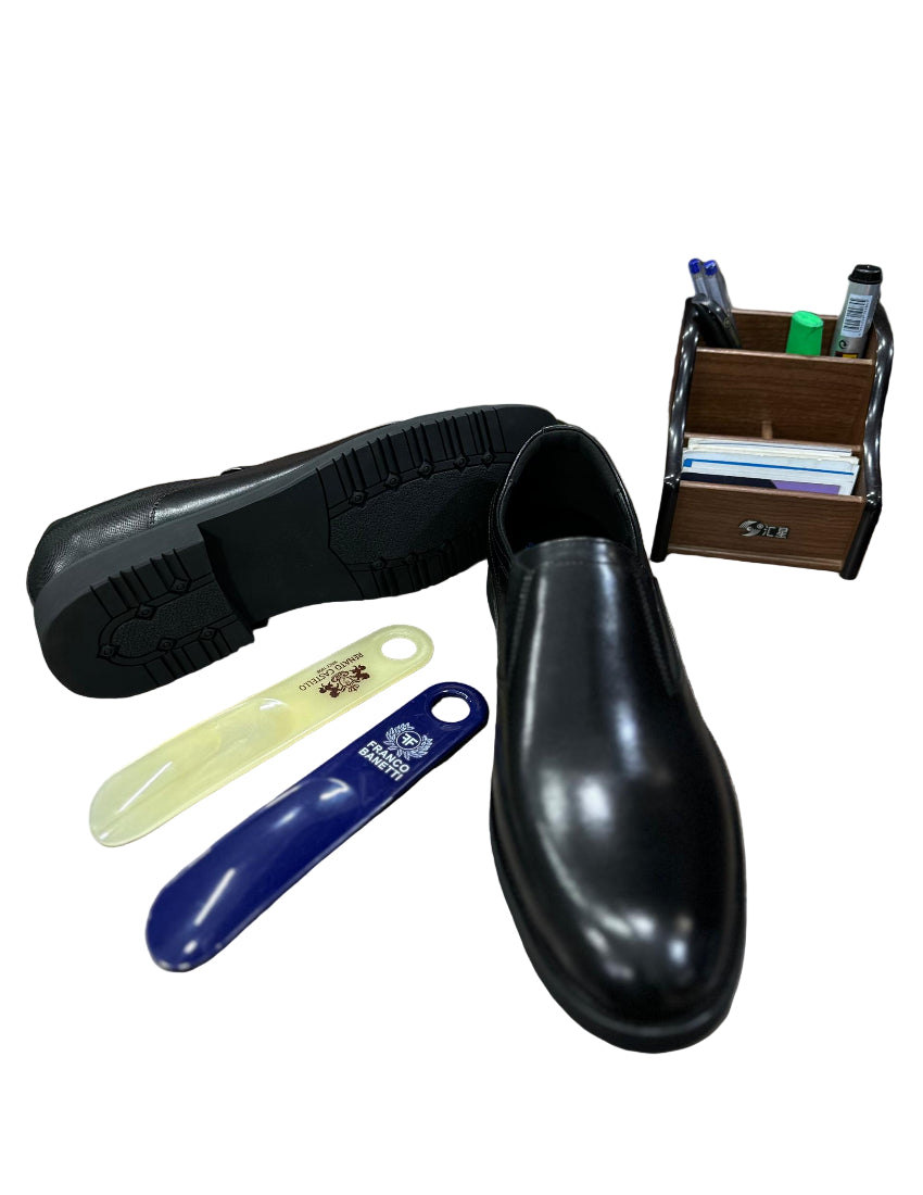 Classic Gentle Leather Shoes For Men-Black