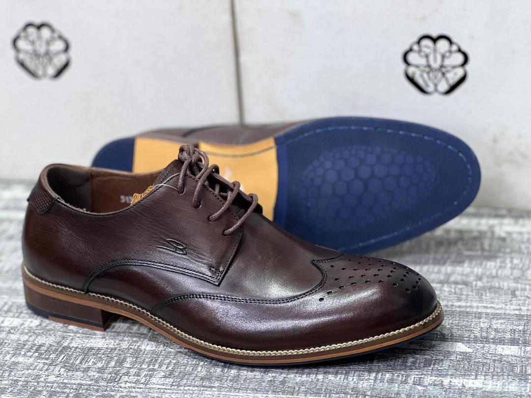 Classic Leather Gentle Shoes For Men-Brown