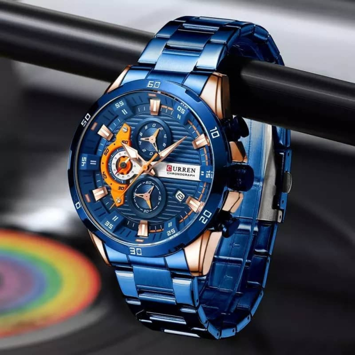 Wrist Curren Watch-Blue