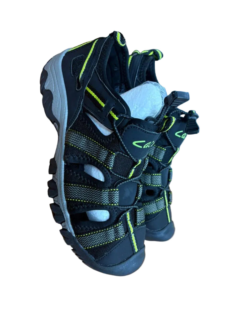 Ventilated Open Shoes-Black