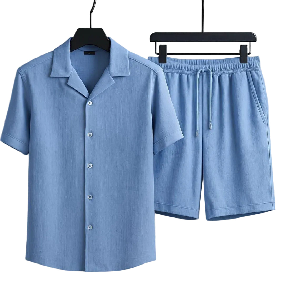 2 Piece Linen Wear - Light Blue
