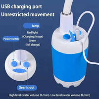 Electric Portable Rechargeable Shower