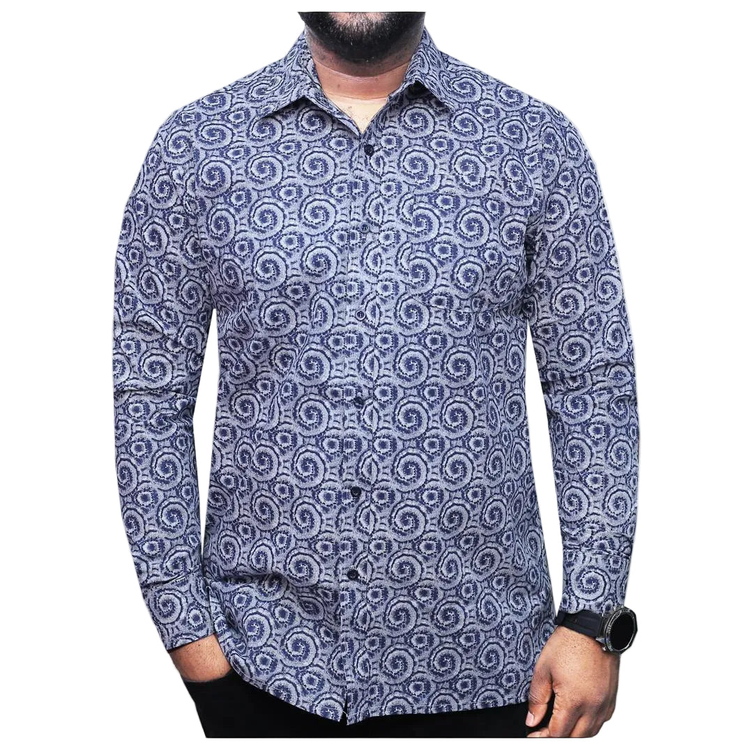 Luciano Pattern Cotton Shirt