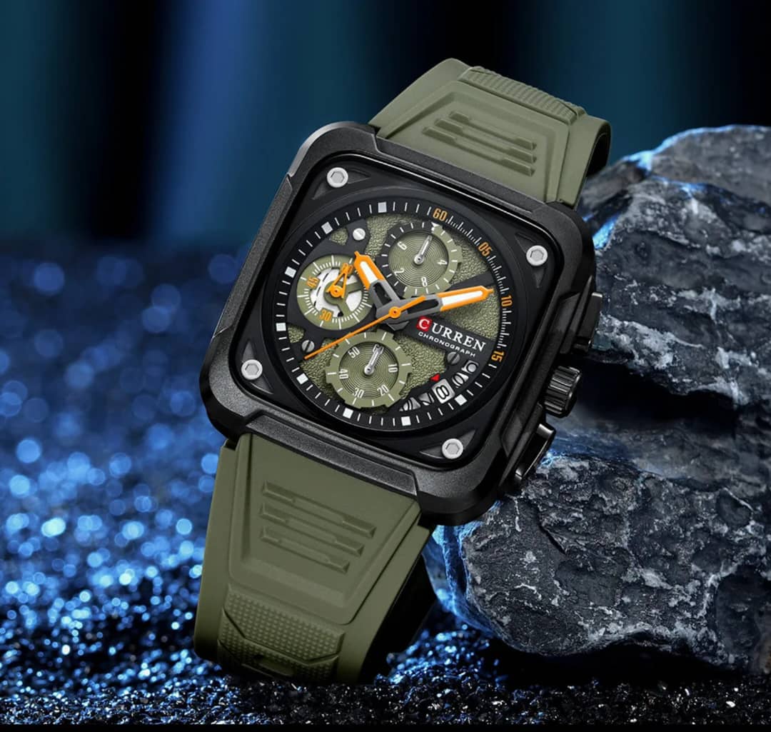 Elegant Curren Watch - Army Green