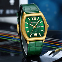 Punctual Stylish Curren Watch - Green
