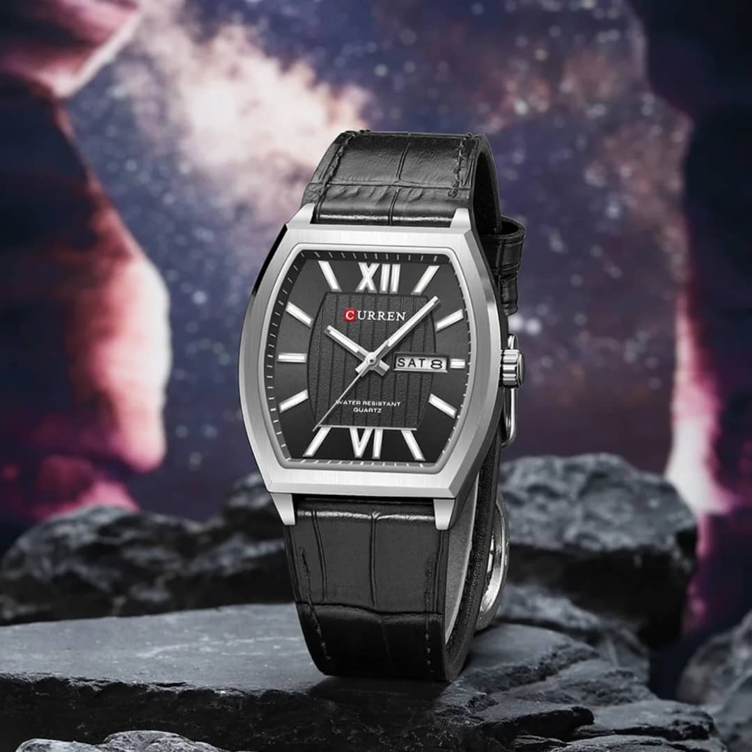 Punctual Stylish Curren Watch - Black