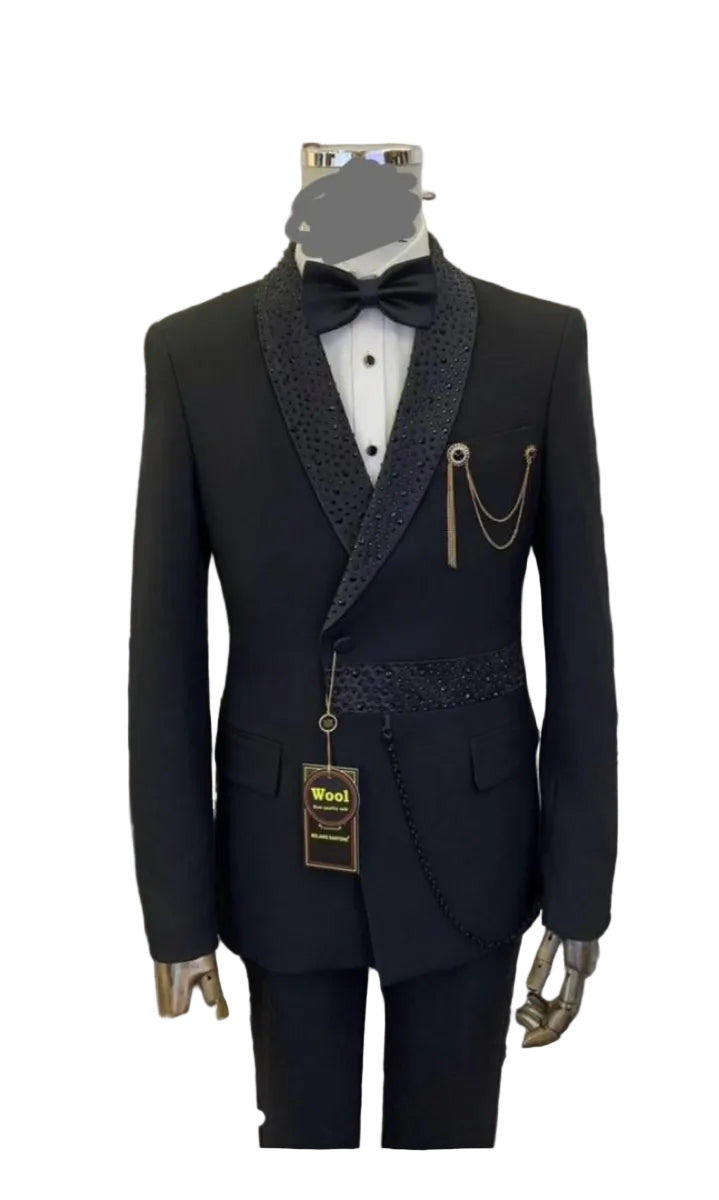Quality And Durable Professional Suit- Black