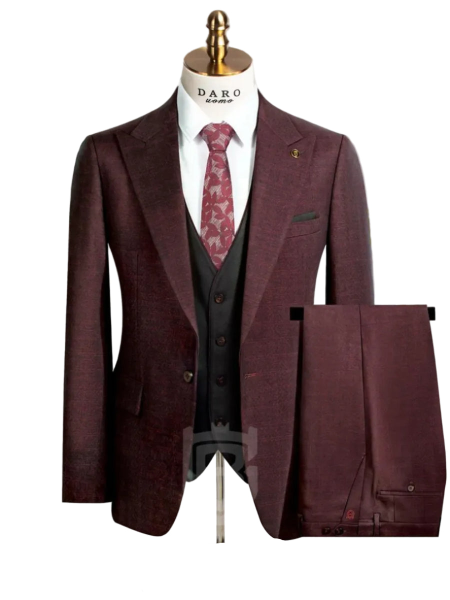 Durable And Quality Premium Professsional Suit-Maroon
