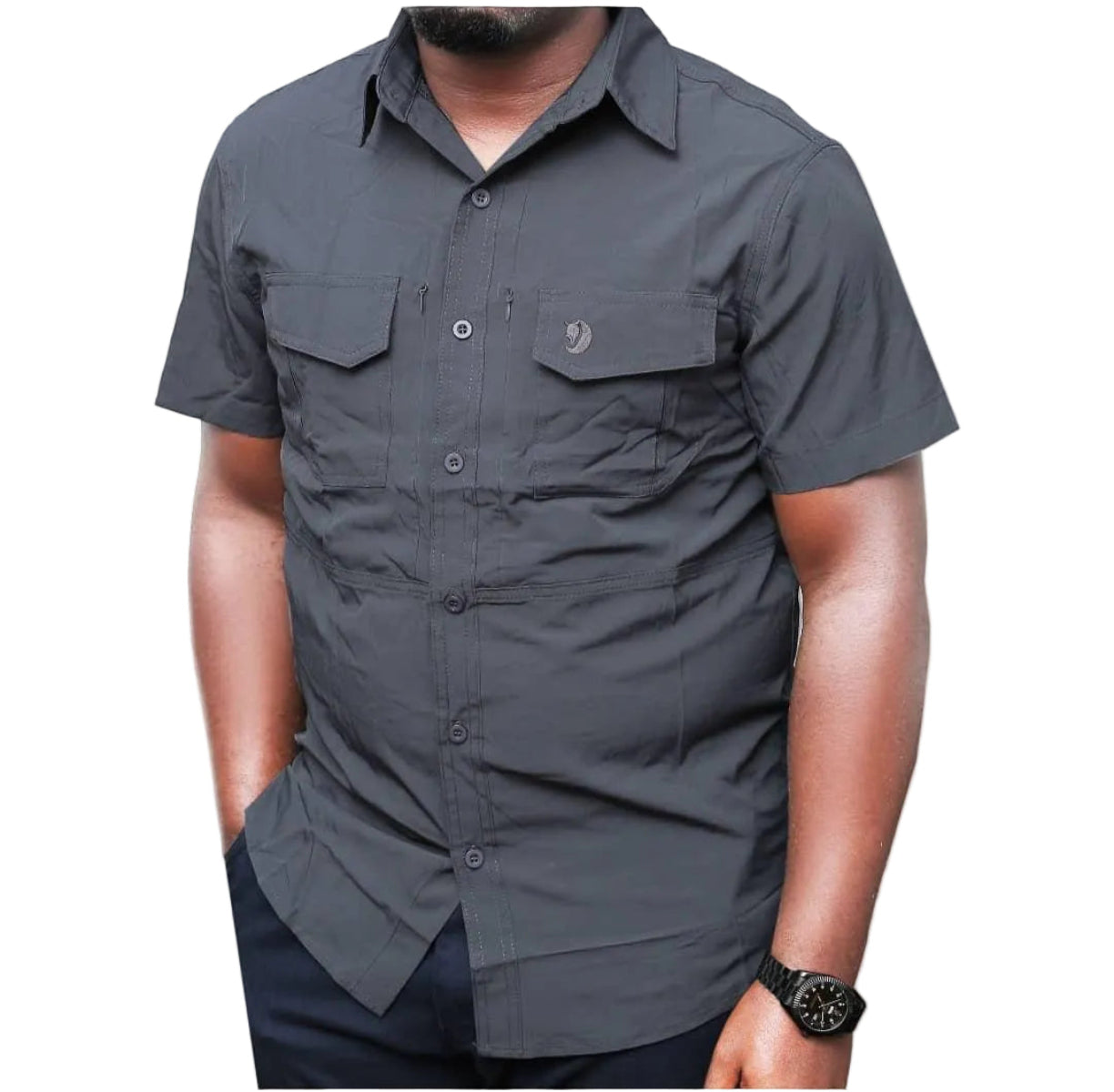 Quality And Durable Tactical Short-Sleeved Shirt-Gray