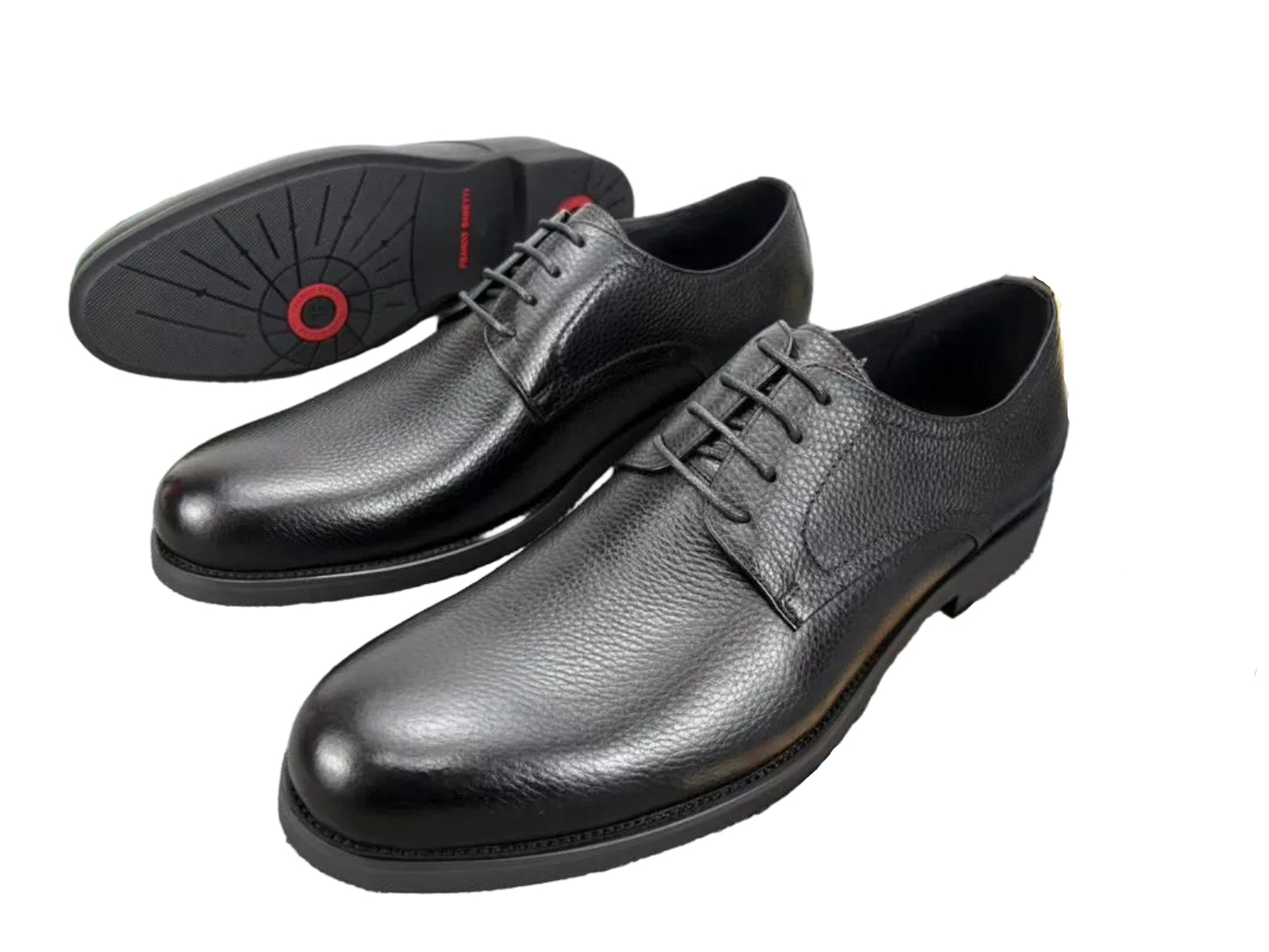 Durable And Quality Professional Lace up Leather Shoes-Black
