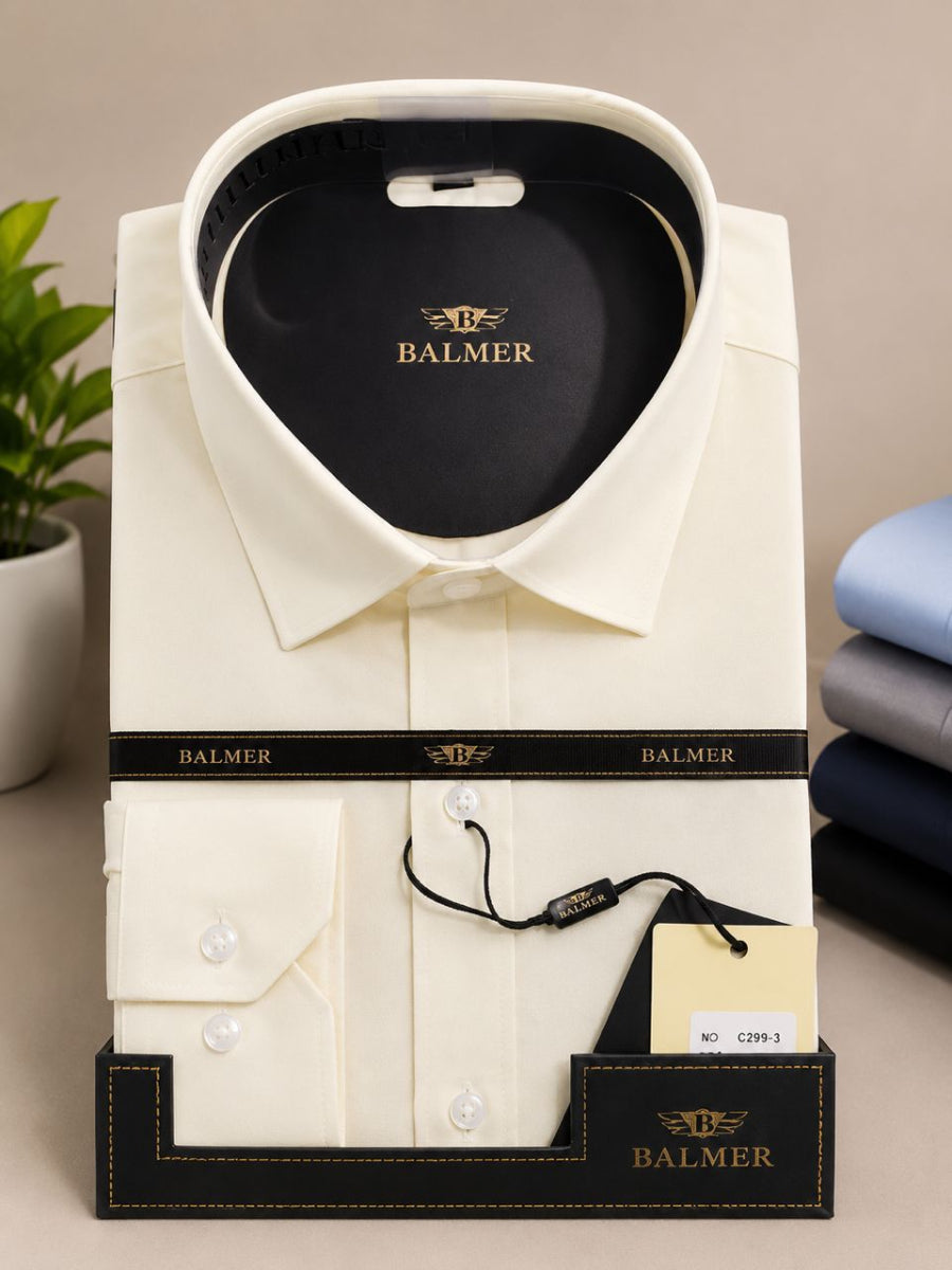 Genuine And Quality Professional Long-Sleeved Shirt-Cream