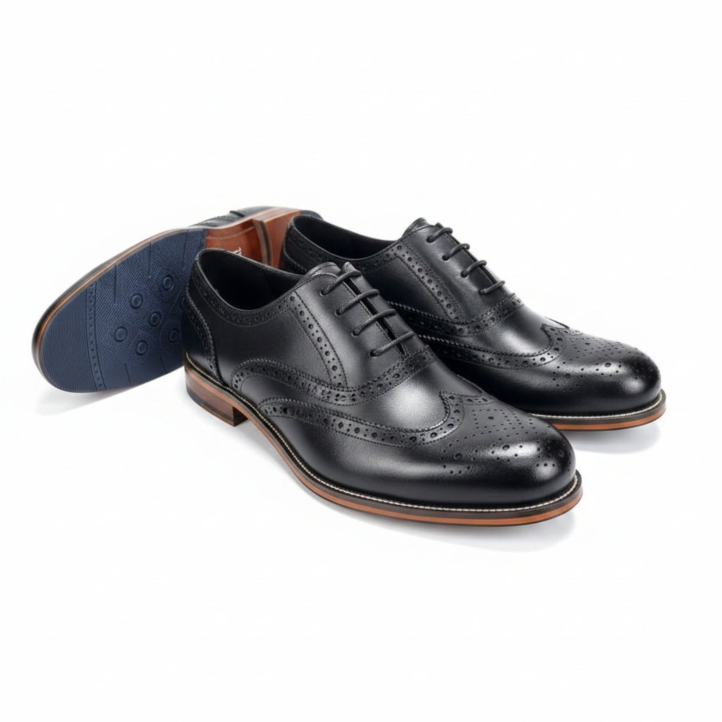 Laceup Oxford Gentle Shoes - Black