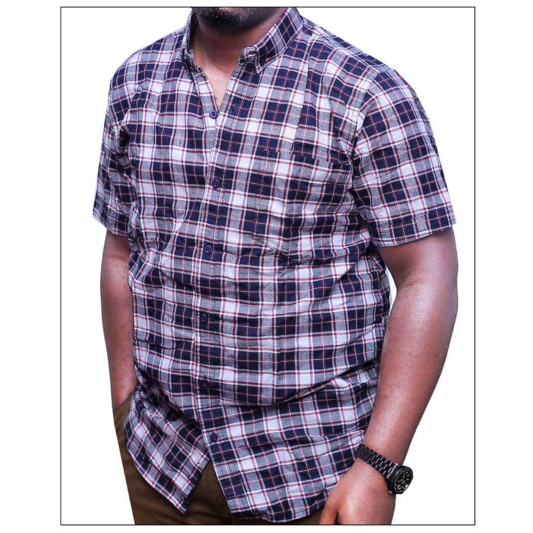 Cotton Shortsleeved Checked Shirts