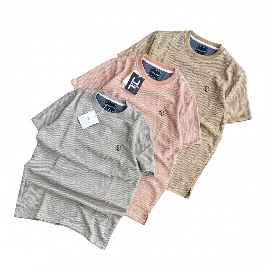 3 Pieces Cotton Roundneck Tshirts