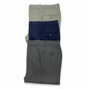3 Pieces of Quality Gentle Trouser - Olivegreen, Navyblue & Grey