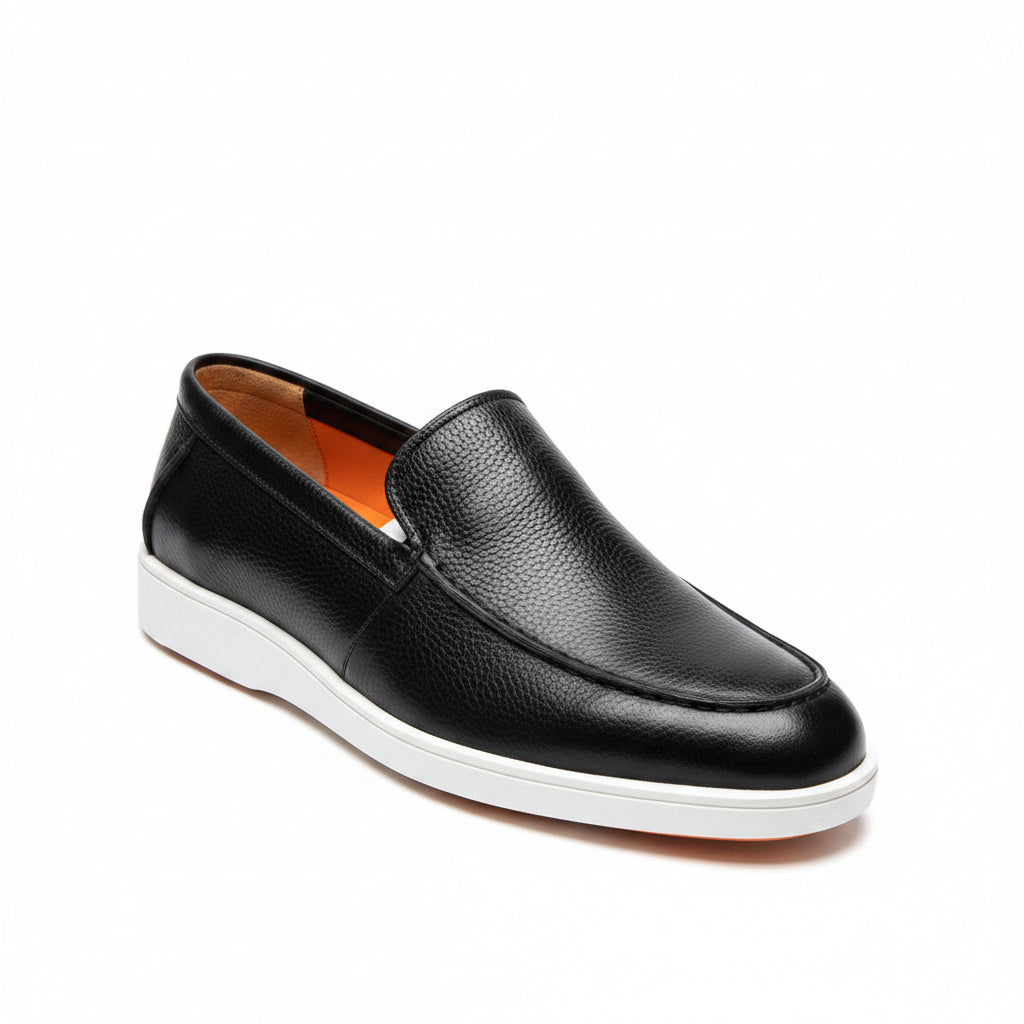 Classic Comfortable Leather Slip-on shoes - Black