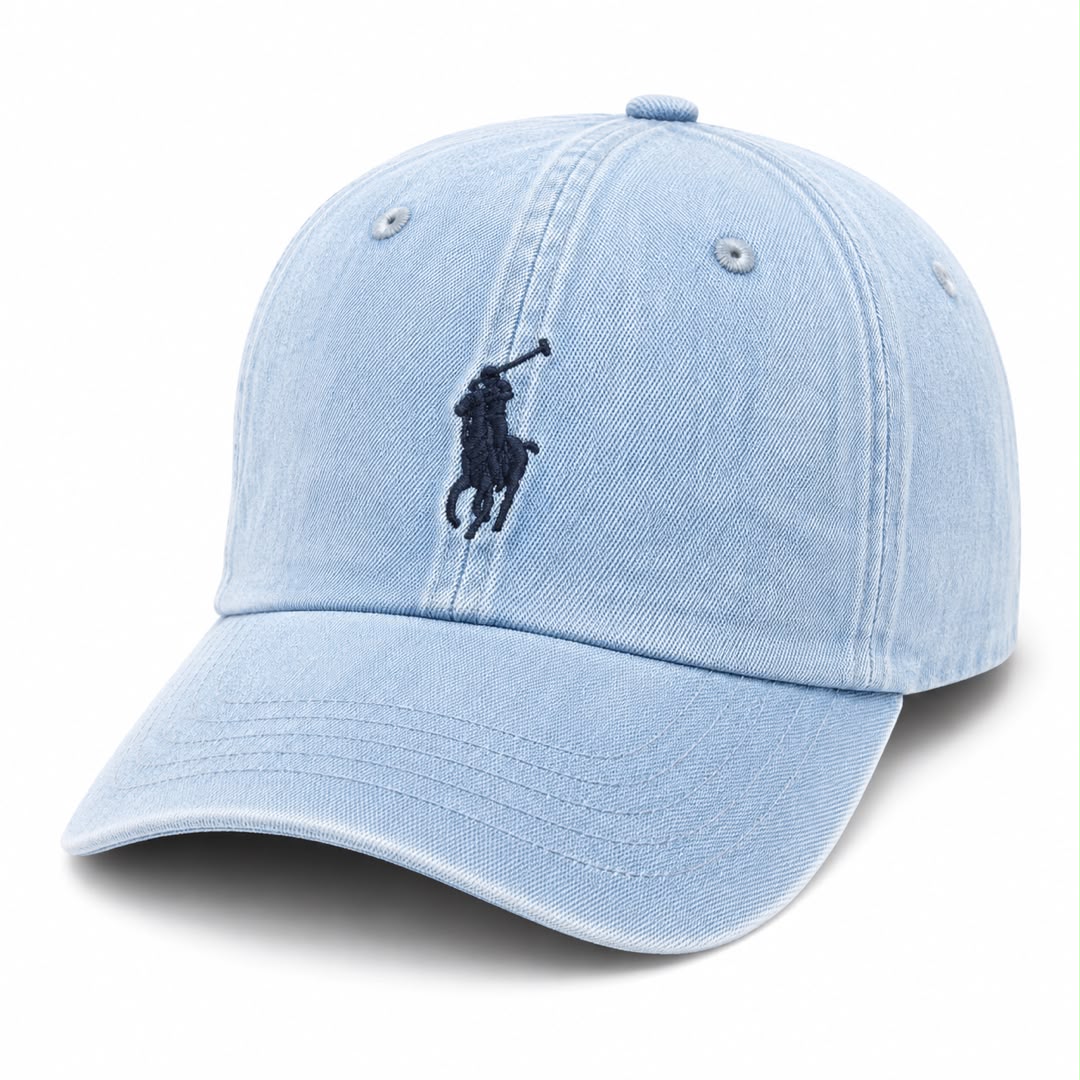 Polo Denim Jean Cap - Skyblue