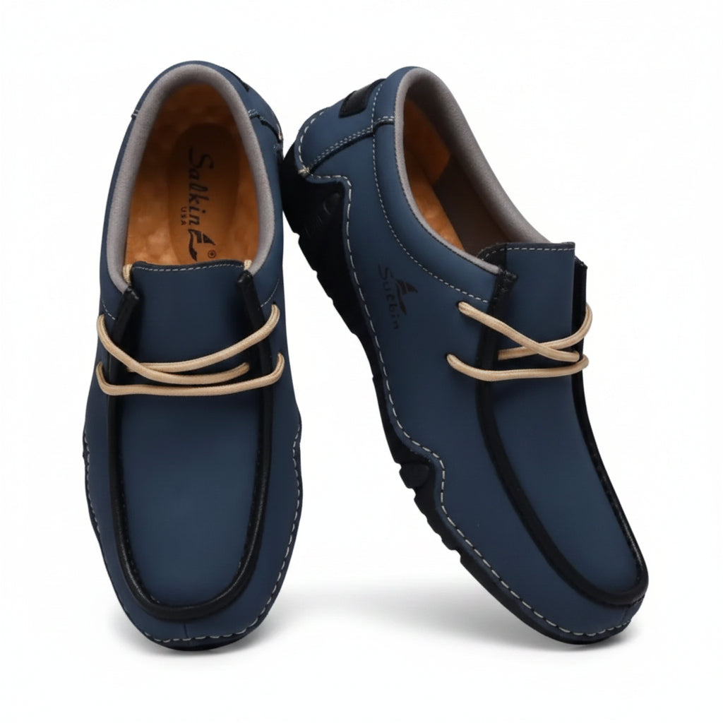 Casual Soft Loafer Shoes - Blue
