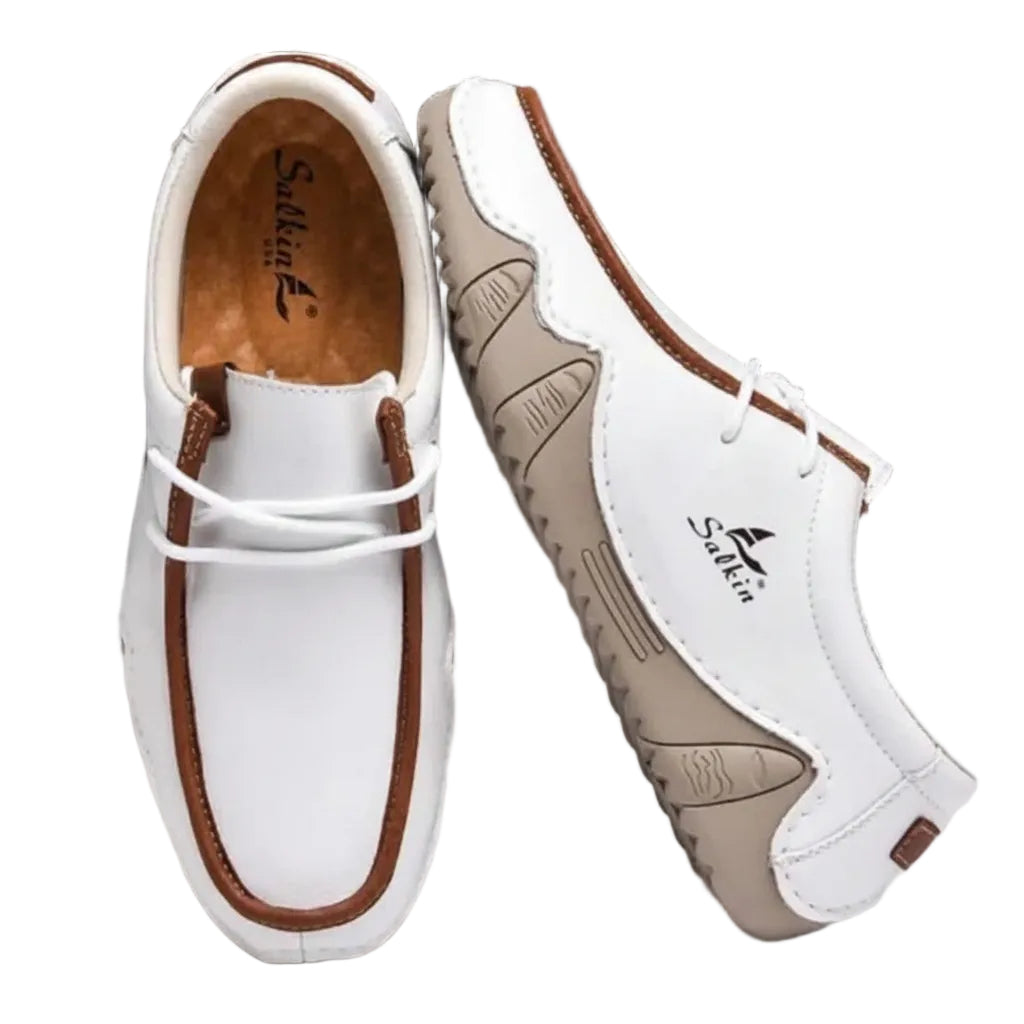 Casual Soft Loafer Shoes - White