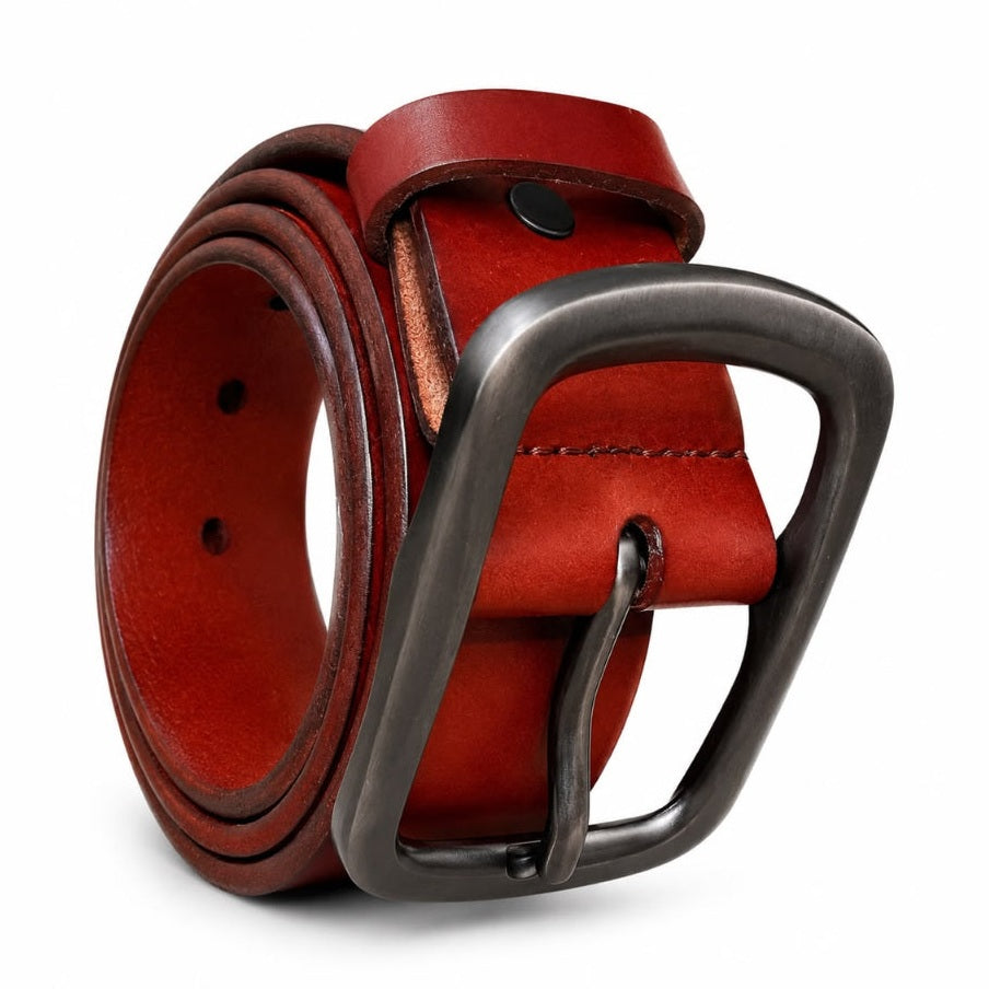 Quality Leather belt For Men Coffee Brown