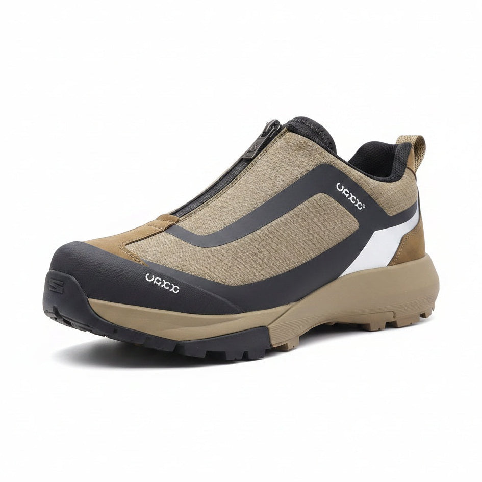 Unisex Zip Up Sneaker - Brown